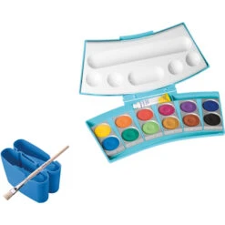 Pelikan, Deckfarbkasten Pro Color 12 Mit Integrierten Wasserboxen