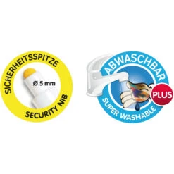 Malinos Babyzauber - 10 Malstifte - Abwaschbar -Schule Deutschland Verkaufs-Shop 1861302