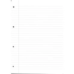 Collegeblock - DIN A4 - Lineatur 27- Liniert Mit Rand Links