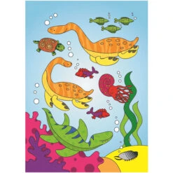 Jumbo Malblock - Water Magic - Dinosaurier