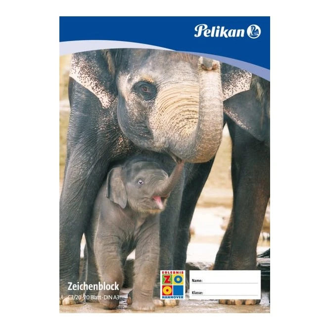 Pelikan Zeichenblock A3 20 Blatt, TCF-100g-m² 4 Pelikan Zeichenblock A3 20 Blatt, TCF-100g-m² – Bild 4