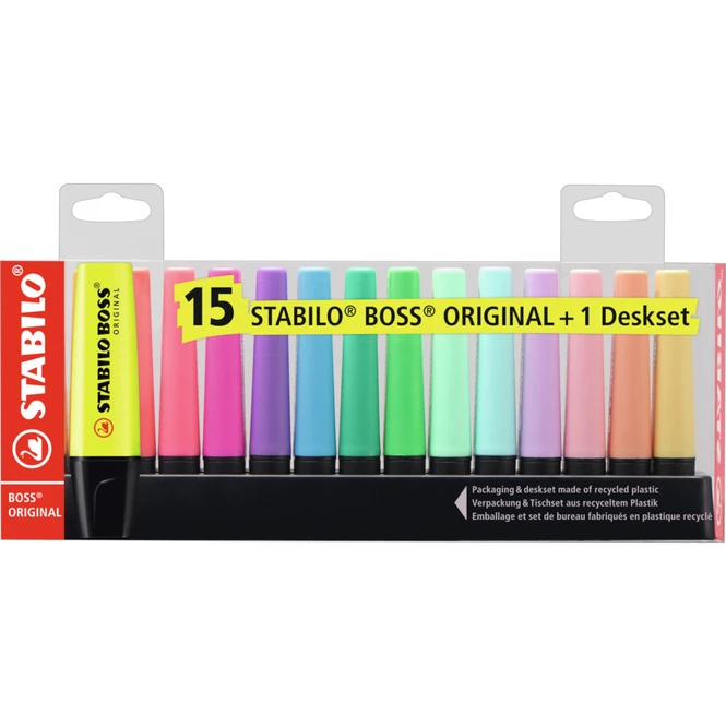 STABILO BOSS Original - Textmarker - 15er Tischset 7 STABILO BOSS Original - Textmarker - 15er Tischset – Bild 7