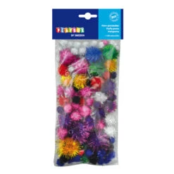 Pompoms Glitzernd - 100 Stück