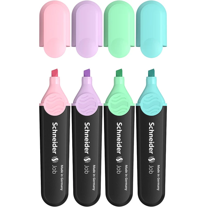 Schneider® Textmarker - Job Pastell - 4er-Etui 2 Schneider® Textmarker - Job Pastell - 4er-Etui – Bild 2