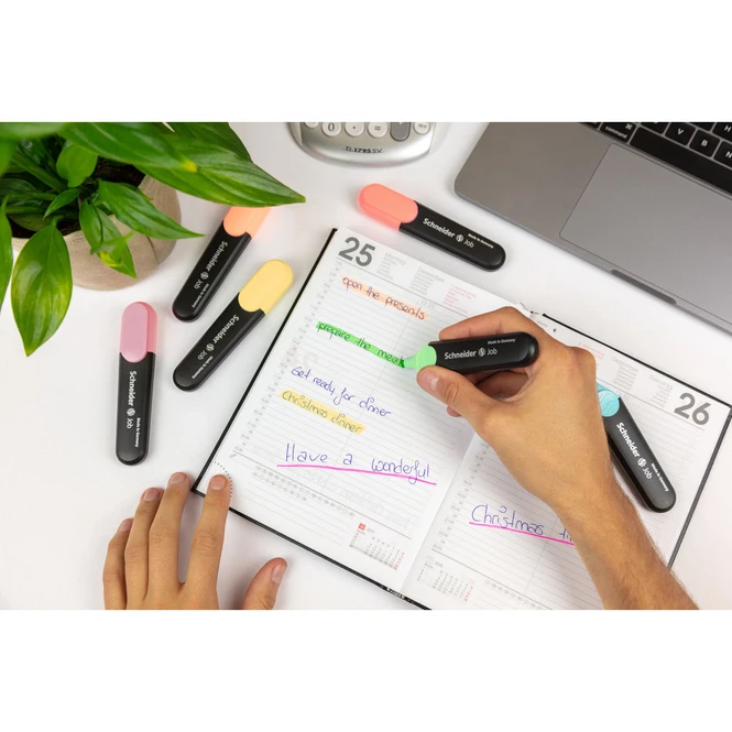 Schneider® Textmarker - Job Pastell - 4er-Etui 3 Schneider® Textmarker - Job Pastell - 4er-Etui – Bild 3