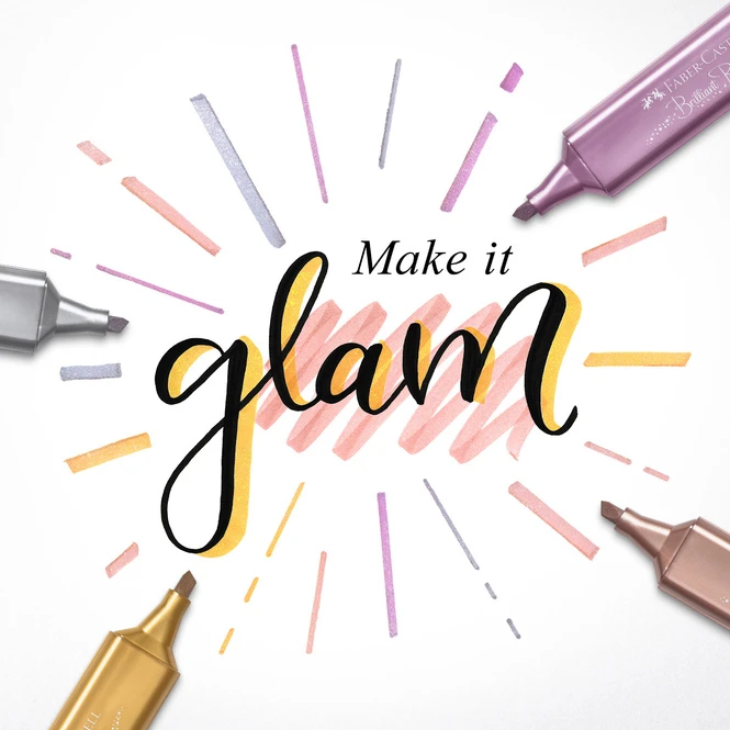 Faber-Castell - Textmarker Metallic - 4er Etui – Bild 2