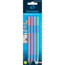Schneider® Kugelschreiber - Slider Edge Pastell - 4er-Etui