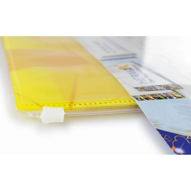 Postmappe DIN A4 Mit Zipper - Gelb 3 Postmappe DIN A4 Mit Zipper - Gelb – Bild 3