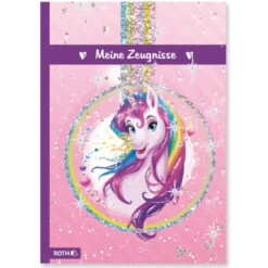 Roth Zeugnismappe - Einhorn - DIN A4