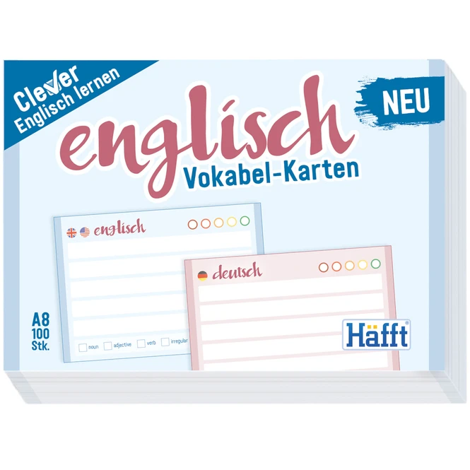Vokabel-Karten - Englisch - DIN A8 - 100 Stück 2 Vokabel-Karten - Englisch - DIN A8 - 100 Stück – Bild 2