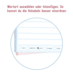 Vokabel-Karten - Englisch - DIN A8 - 100 Stück