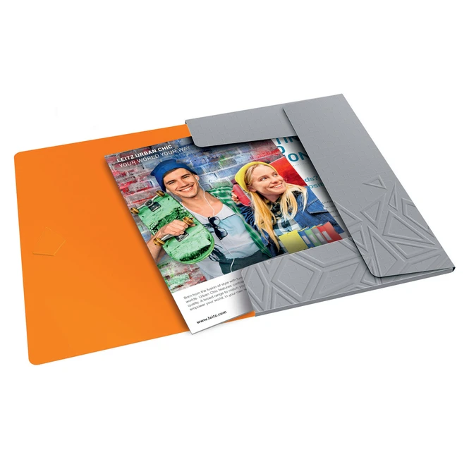 Leitz Eckspannermappe A4 - Urban Chic - Grau 1 Leitz Eckspannermappe A4 - Urban Chic - Grau