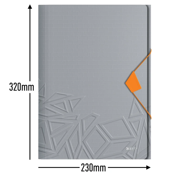 Leitz Eckspannermappe A4 - Urban Chic - Grau 2 Leitz Eckspannermappe A4 - Urban Chic - Grau – Bild 2