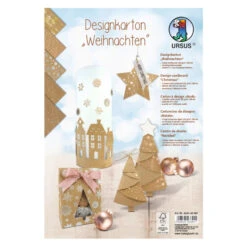 Ursus - Designkarton Weihnachten - DIN A4 - 5 Blatt -Schule Deutschland Verkaufs-Shop 233281 4008525233411 ursus designkartonweihnachten