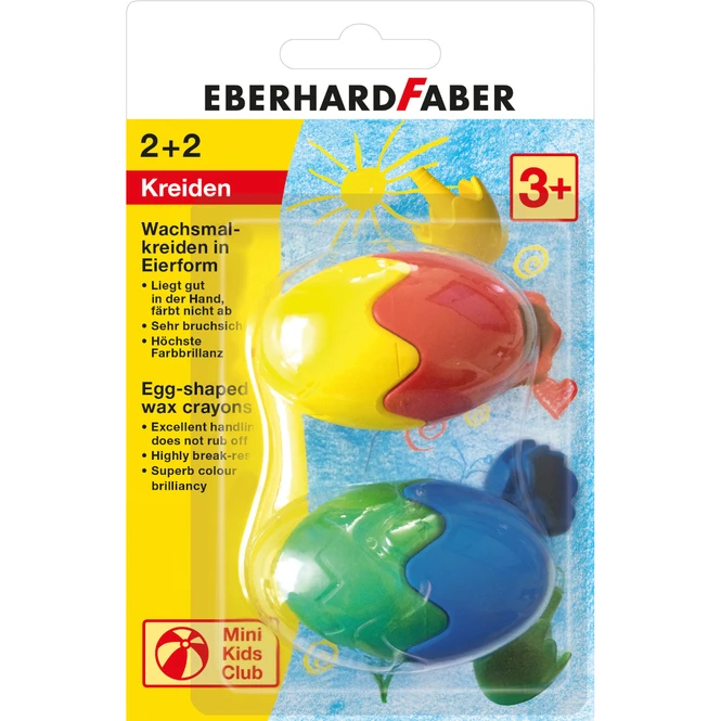 Eberhard Faber - Wachsmalkreiden In Eierform 1 Eberhard Faber - Wachsmalkreiden In Eierform
