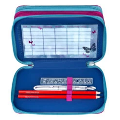 Undercover Fly & Sparkle - Federmäppchen Mit 3 Fächern - 30-teilig -Schule Deutschland Verkaufs-Shop 236268 4043946300557 undercover scooli tripledecker fly and sparkle 06