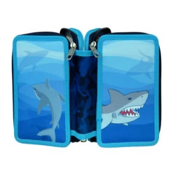 Undercover Shark Alarm - Federmäppchen Mit 3 Fächern - 30-teilig 6 Undercover Shark Alarm - Federmäppchen Mit 3 Fächern - 30-teilig -Schule Deutschland Verkaufs-Shop 236378 4043946300786 undercover scooli tripledecker shark 02