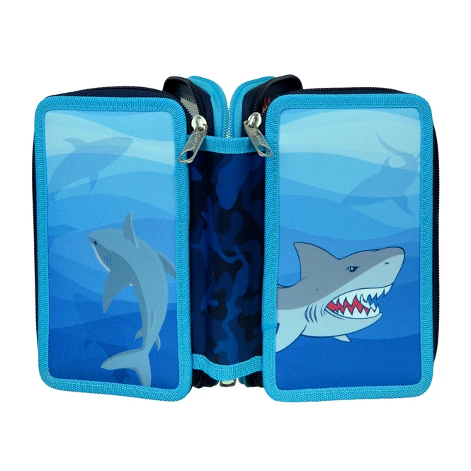 Undercover Shark Alarm - Federmäppchen Mit 3 Fächern - 30-teilig 2 Undercover Shark Alarm - Federmäppchen Mit 3 Fächern - 30-teilig – Bild 2