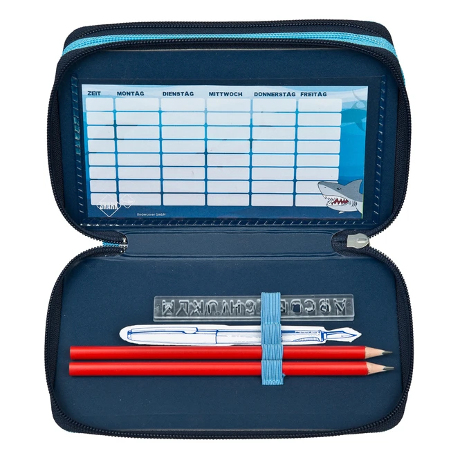 Undercover Shark Alarm - Federmäppchen Mit 3 Fächern - 30-teilig 1 Undercover Shark Alarm - Federmäppchen Mit 3 Fächern - 30-teilig