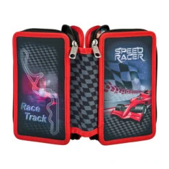 Undercover Speed Racer - Federmäppchen Mit 3 Fächern - 30-teilig -Schule Deutschland Verkaufs-Shop 236408 4043946295372 undercover scooli tripledecker racer 02