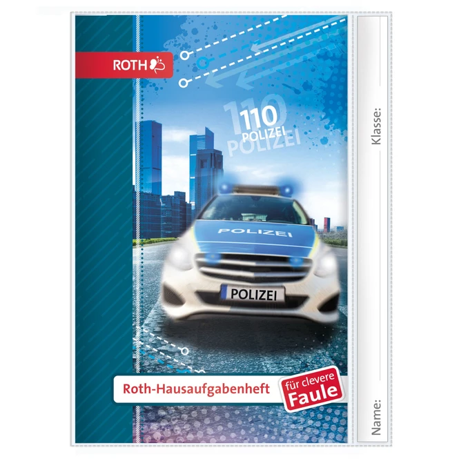 Roth Hausaufgabenheft - Polizei 110 - DIN A5 1 Roth Hausaufgabenheft - Polizei 110 - DIN A5