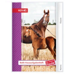 Roth Hausaufgabenheft - Stute Mit Fohlen - DIN A5