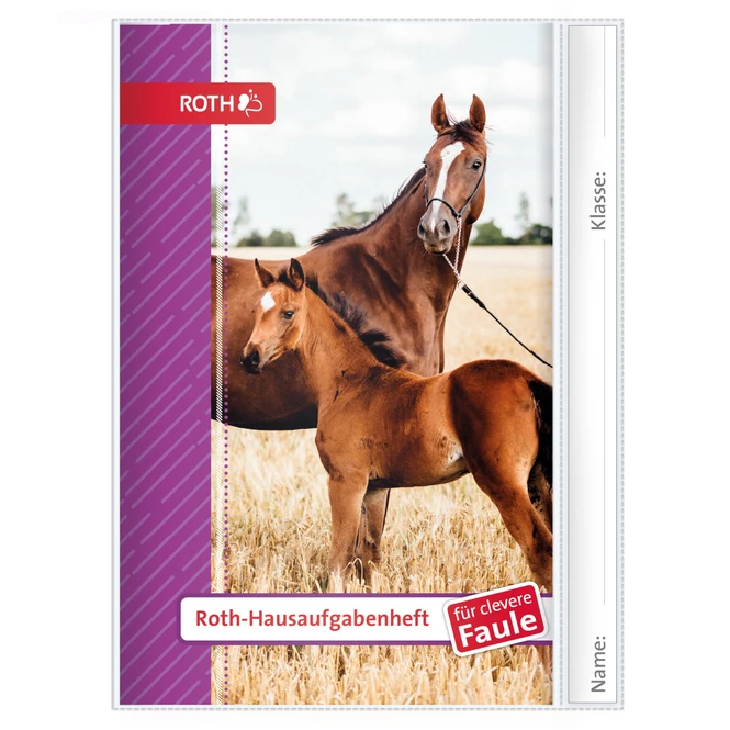 Roth Hausaufgabenheft - Stute Mit Fohlen - DIN A5 1 Roth Hausaufgabenheft - Stute Mit Fohlen - DIN A5