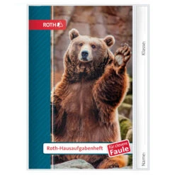 Roth Hausaufgabenheft - Bär - DIN A5