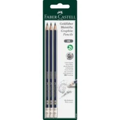 Faber-Castell - Goldfaber Bleistifte Mit Radiergummi - 3er Set