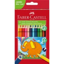 Faber-Castell - Jumbo Dreikant Buntstifte - 12er Set