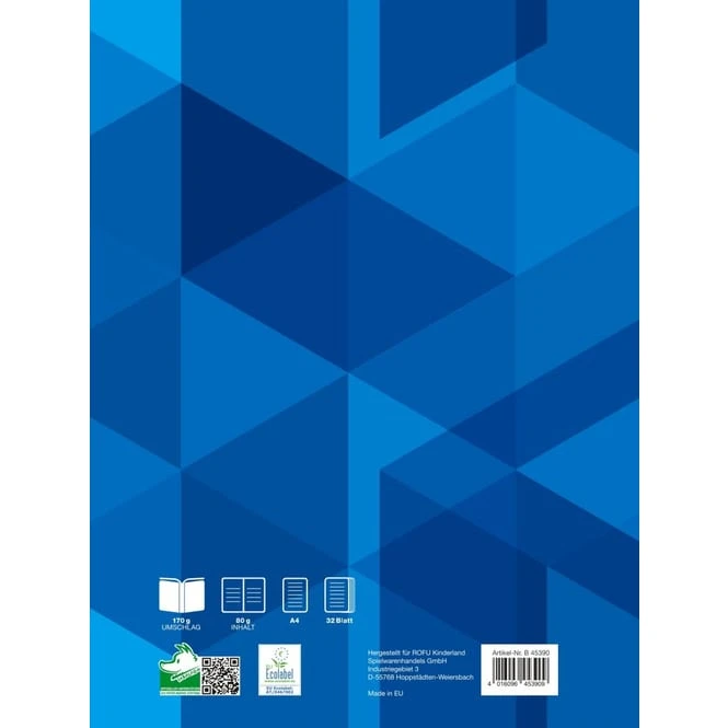 Doppelheft - DIN A4 - Lineatur 20 - Blanko Mit Linienblatt - 32 Blatt 2 Doppelheft - DIN A4 - Lineatur 20 - Blanko Mit Linienblatt - 32 Blatt – Bild 2