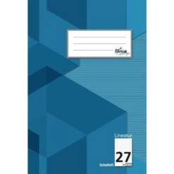 Doppelheft - DIN A4 - Lineatur 27 - Liniert Mit Doppelrand - 32 Blatt