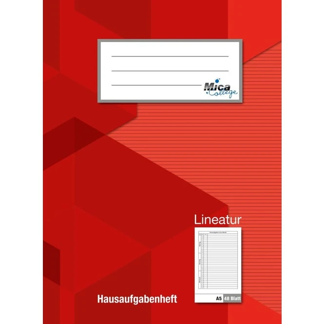 Hausaufgabenheft - DIN A5 - 48 Blatt 2 Hausaufgabenheft - DIN A5 - 48 Blatt – Bild 2