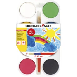 Eberhard Faber EFA Color Farbkasten - 8 Farbtabletten, 1 Pinsel