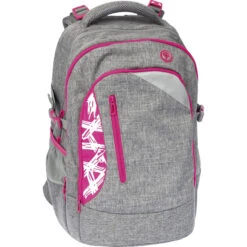 Eberhard Faber X-Style Schulrucksack - Grau-pink