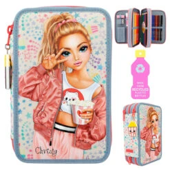 Depesche TOPModel - Federmäppchen Mit 3 Fächern - Cutie Star