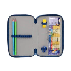 Schüleretui - Polizeiwagen - Blau