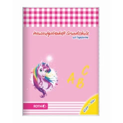Roth Hausaufgabenheft Grundschule - Klipp & Klar - Einhornporträt - DIN A5