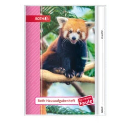 Roth Hausaufgabenheft - Clever Kids & Tiere - Roter Panda - DIN A5