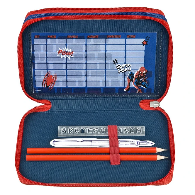 Undercover Spider-Man - Federmäppchen Mit 3 Fächern - 30-teilig 1 Undercover Spider-Man - Federmäppchen Mit 3 Fächern - 30-teilig