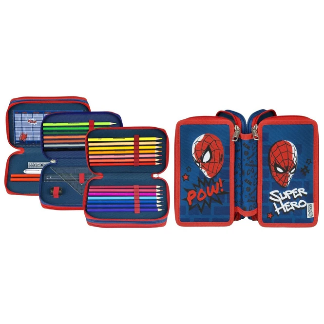 Undercover Spider-Man - Federmäppchen Mit 3 Fächern - 30-teilig 6 Undercover Spider-Man - Federmäppchen Mit 3 Fächern - 30-teilig – Bild 6