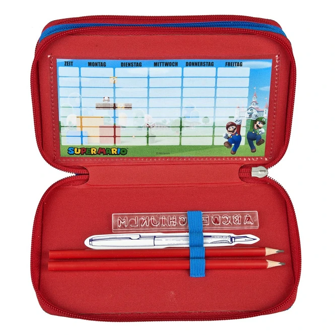 Undercover Super Mario - Federmäppchen Mit 3 Fächern - 30-teilig 6 Undercover Super Mario - Federmäppchen Mit 3 Fächern - 30-teilig – Bild 6
