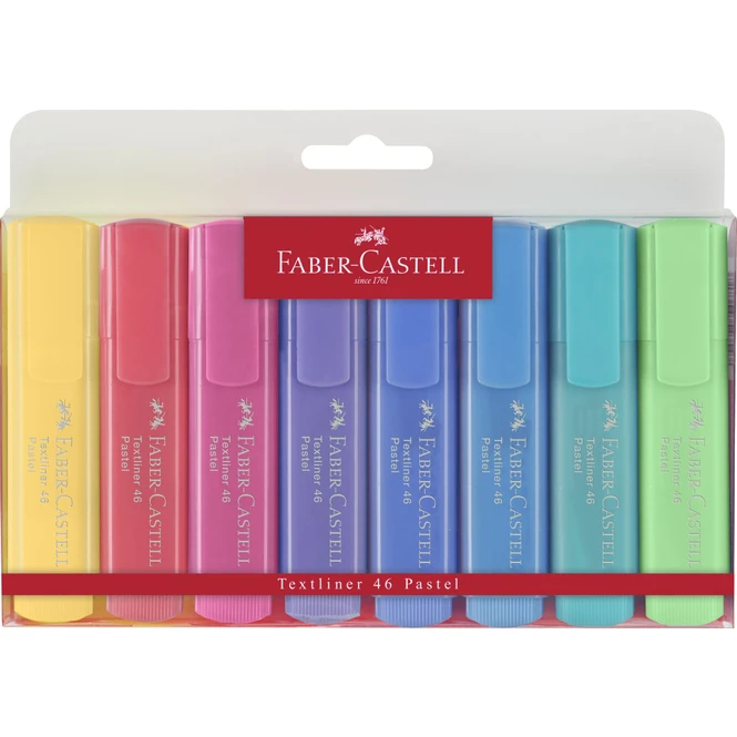Faber-Castell - 8 Textmarker - Pastellfarben 1 Faber-Castell - 8 Textmarker - Pastellfarben