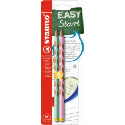 Stabilo EASYgraph - HB Dreikant-Bleistift Für Linkshänder - Pastell - 2 Stück