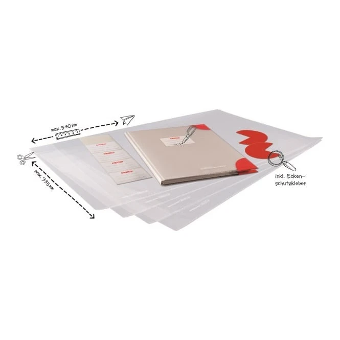 Herlitz Buchschoner - Easy Cover - 5er Set 4 Herlitz Buchschoner - Easy Cover - 5er Set – Bild 4