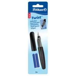 Pelikan Füllhalter Twist P457 - Schwarz - M