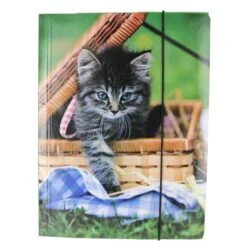 Gummizugmappe - DIN A4 - Tiermotiv - 1 Stück -Schule Deutschland Verkaufs-Shop 4016096100131 katze