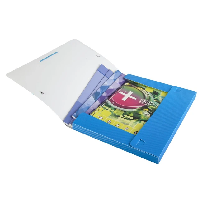 Heftbox A4 - Carbon Design - Blau 2 Heftbox A4 - Carbon Design - Blau – Bild 2