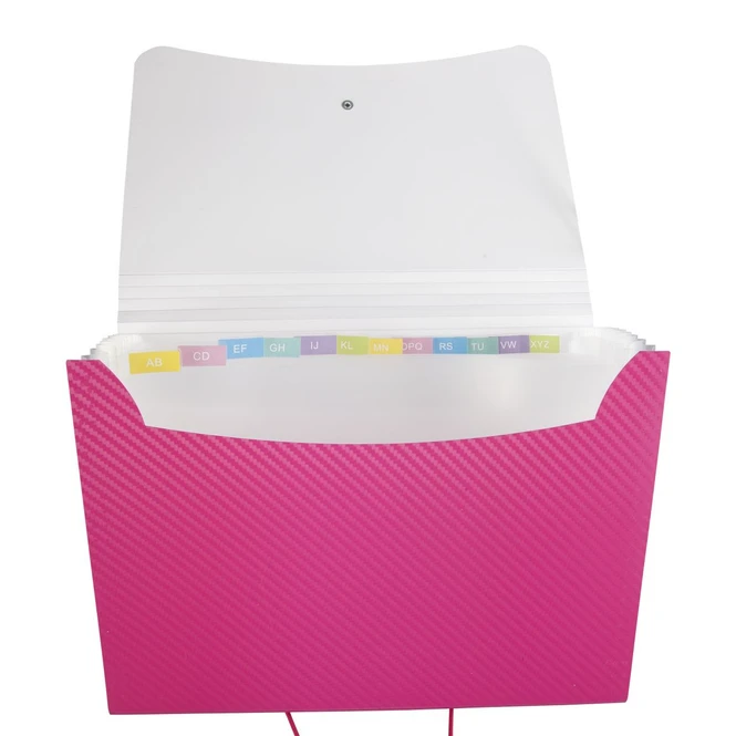 Fächermappe A4 - Carbon Design - Grün 1 Fächermappe A4 - Carbon Design - Grün