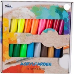 18 Acrylfarben à 36 Ml